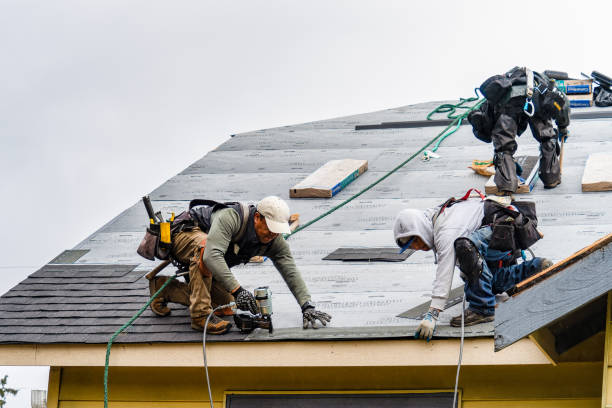 Professional Gutter Installation technician working in Renner, SD